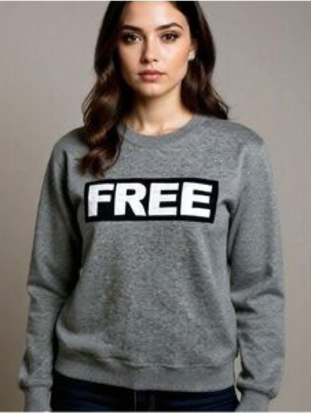 024 Wilfred Gray 'FREE' Graphic Crewneck Sweatshirt